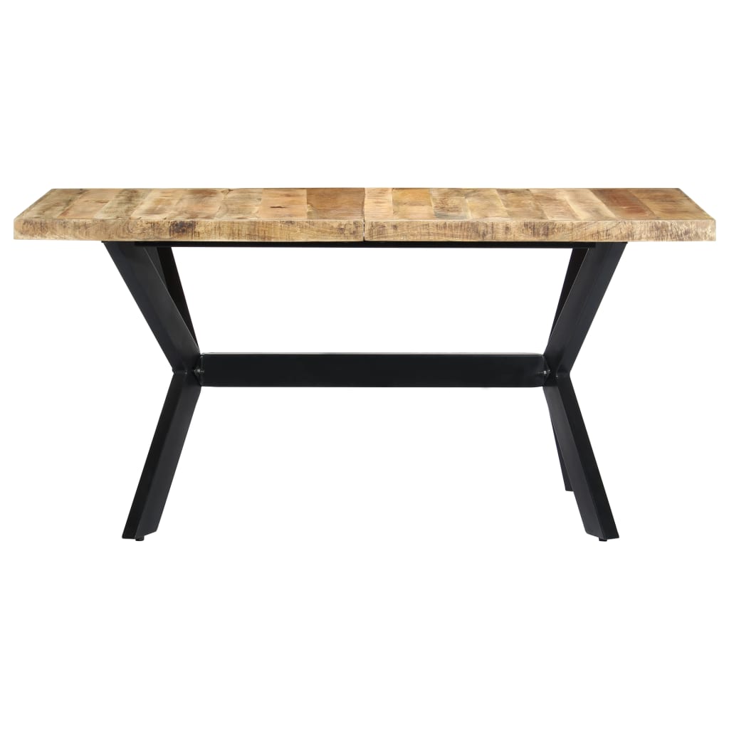 Eettafel Massief Ruw Mangohout 140 x 70 x 75 cm Lichtbruin