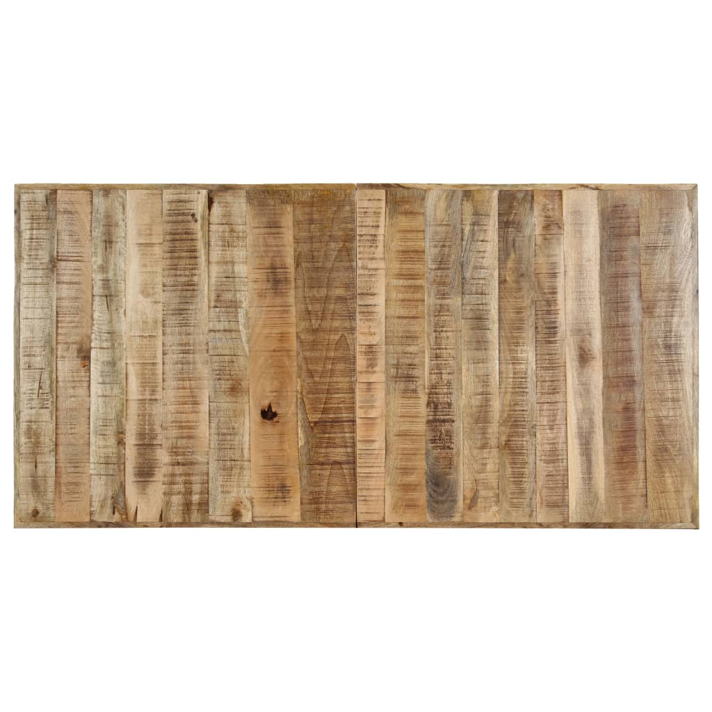 Eettafel Massief Ruw Mangohout 140 x 70 x 75 cm Lichtbruin