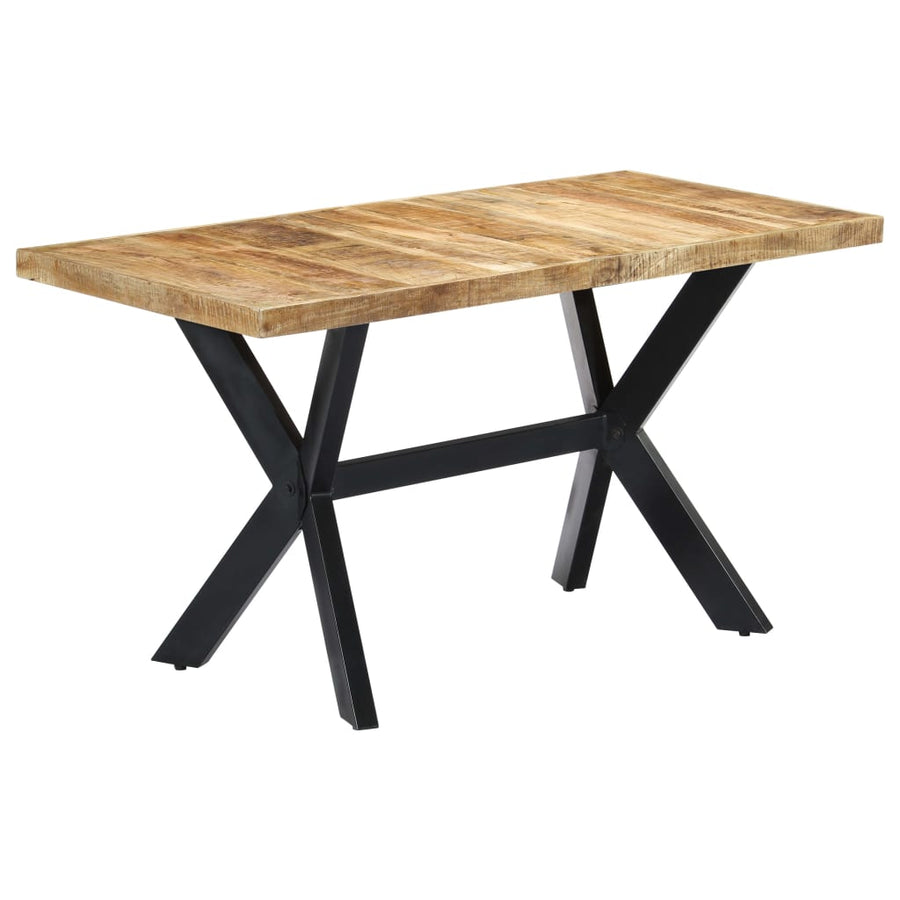 Eettafel Massief Ruw Mangohout 140 x 70 x 75 cm Lichtbruin