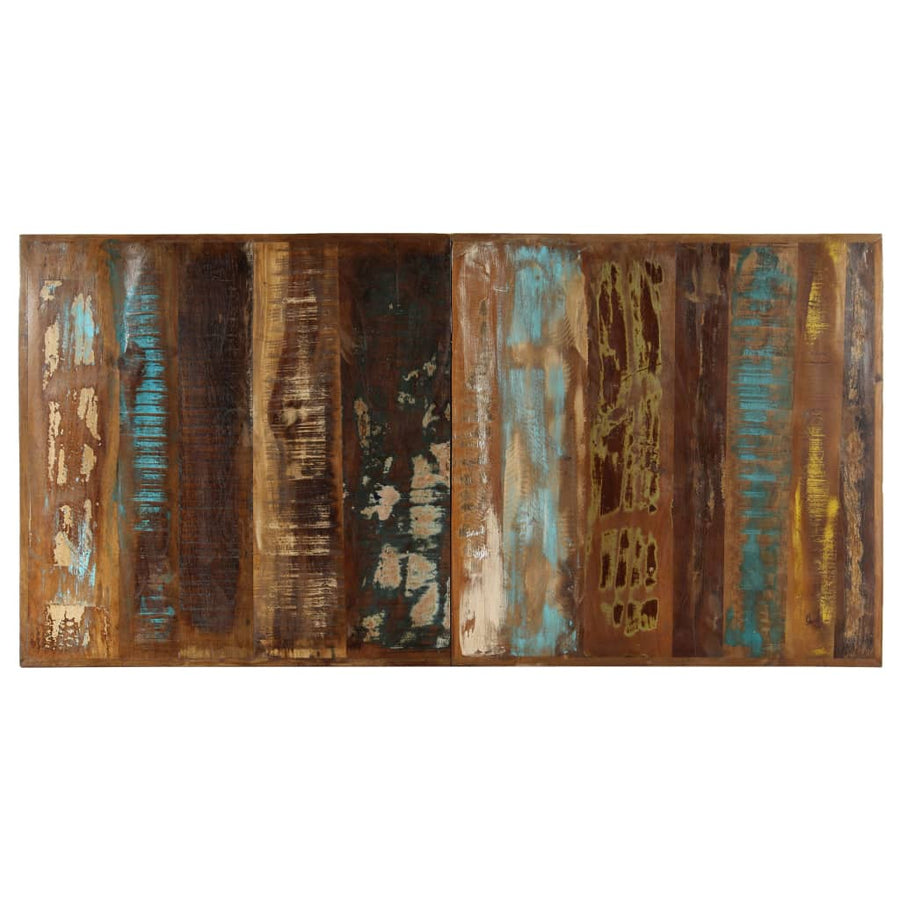 Eettafel 140x70x75 cm massief gerecycled hout 140 x 70 x 75 cm Multikleur