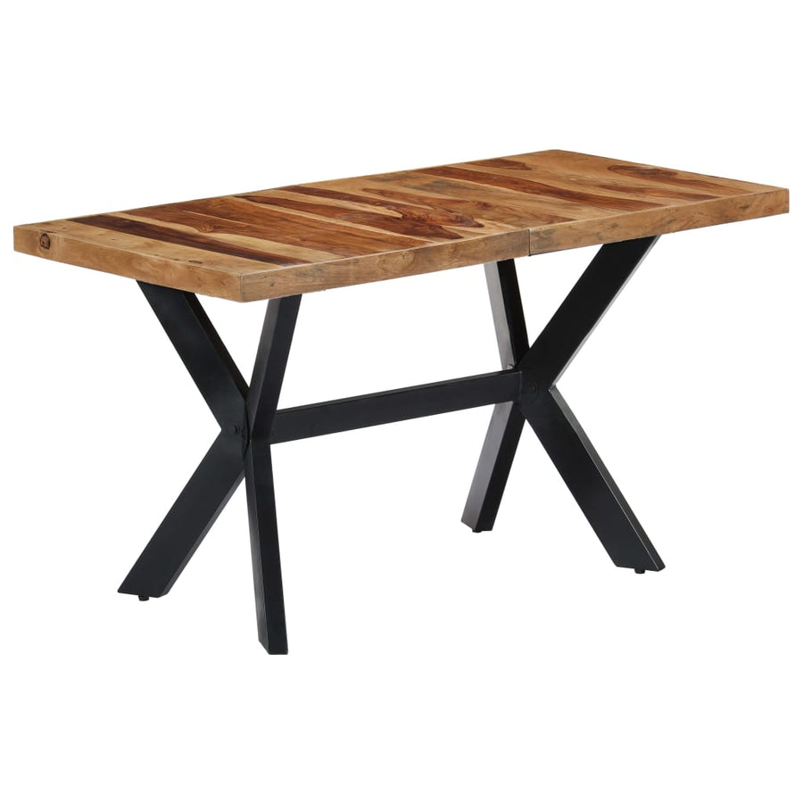 Eettafel Massief Sheeshamhout 140 x 70 x 75 cm Bruin