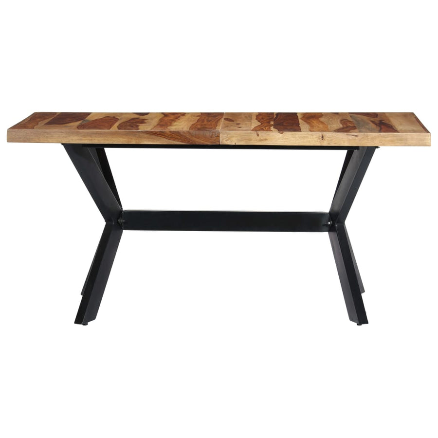 Eettafel Massief Sheeshamhout 140 x 70 x 75 cm Bruin