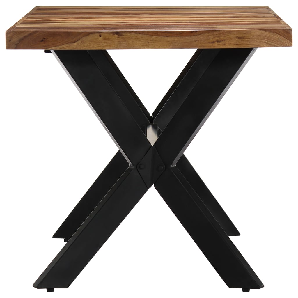 Eettafel Massief Sheeshamhout 140 x 70 x 75 cm Bruin