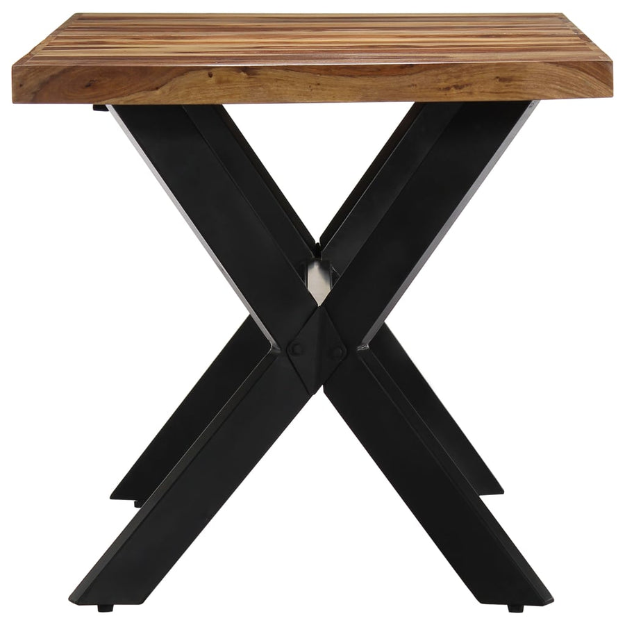 Eettafel Massief Sheeshamhout 140 x 70 x 75 cm Bruin