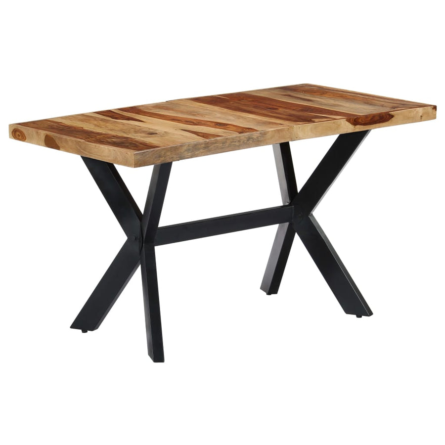 Eettafel Massief Sheeshamhout 140 x 70 x 75 cm Bruin