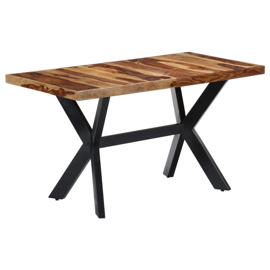 Eettafel Massief Sheeshamhout 140 x 70 x 75 cm Bruin
