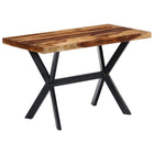 Dining Table Solid Acacia Wood 120 x 60 x 75 cm