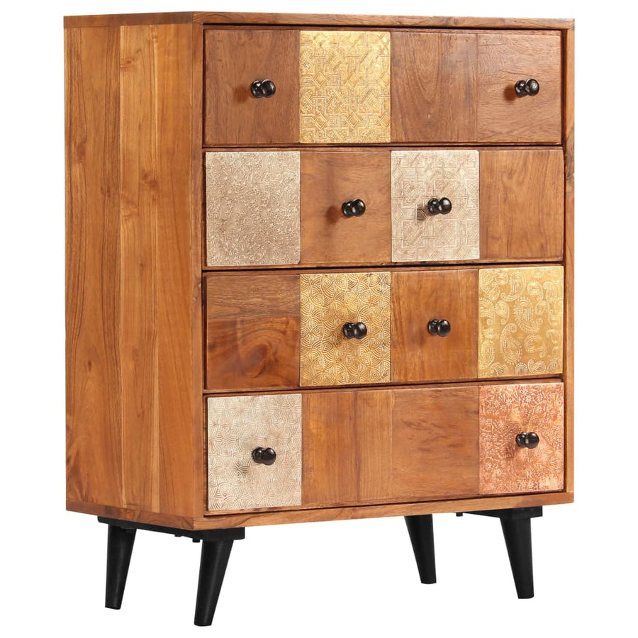 Ladekast 60x30x75 cm massief acaciahout