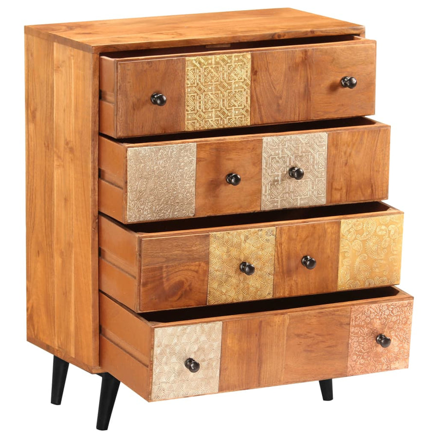 Ladekast 60x30x75 cm massief acaciahout