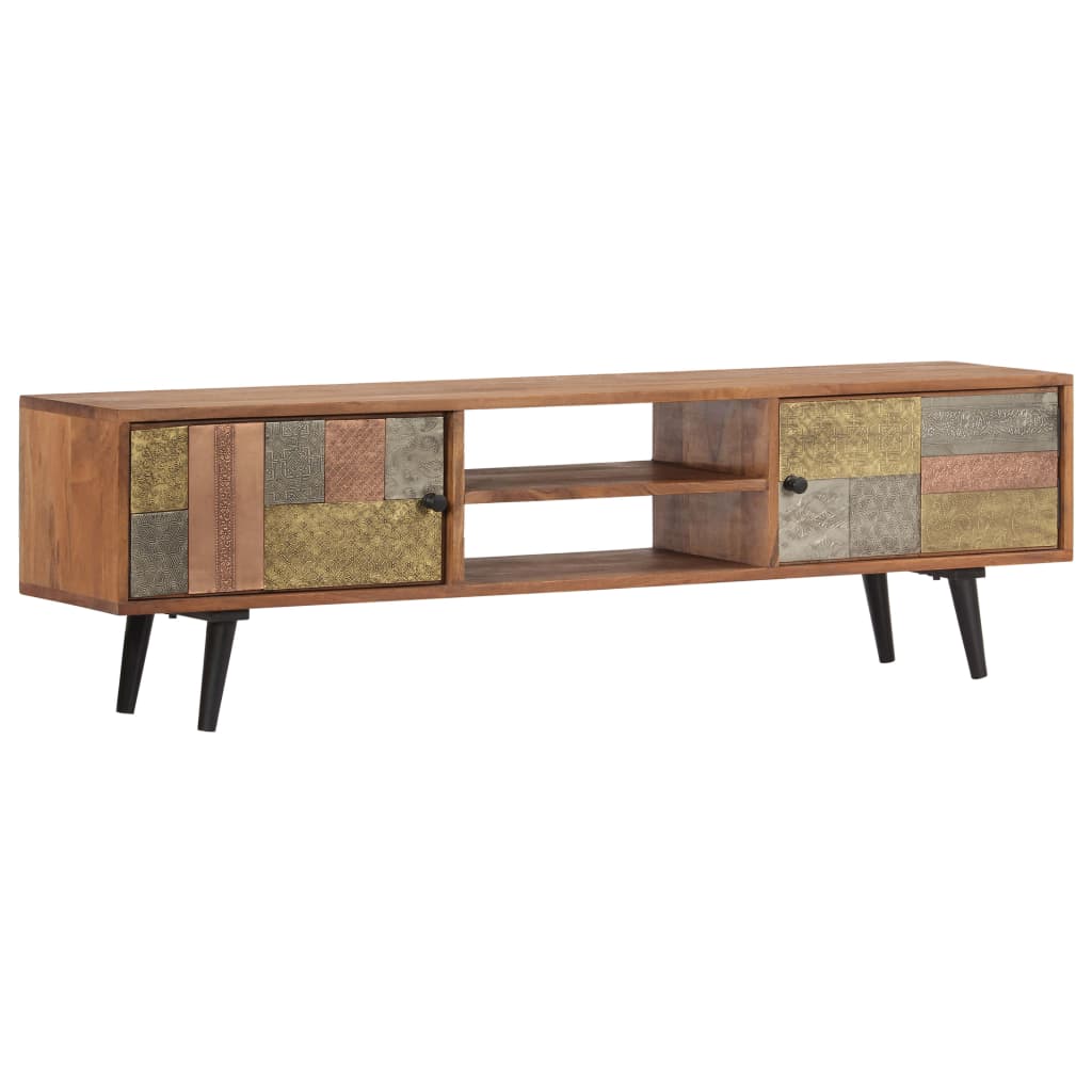 Tv-meubel 140x30x40 cm massief acaciahout