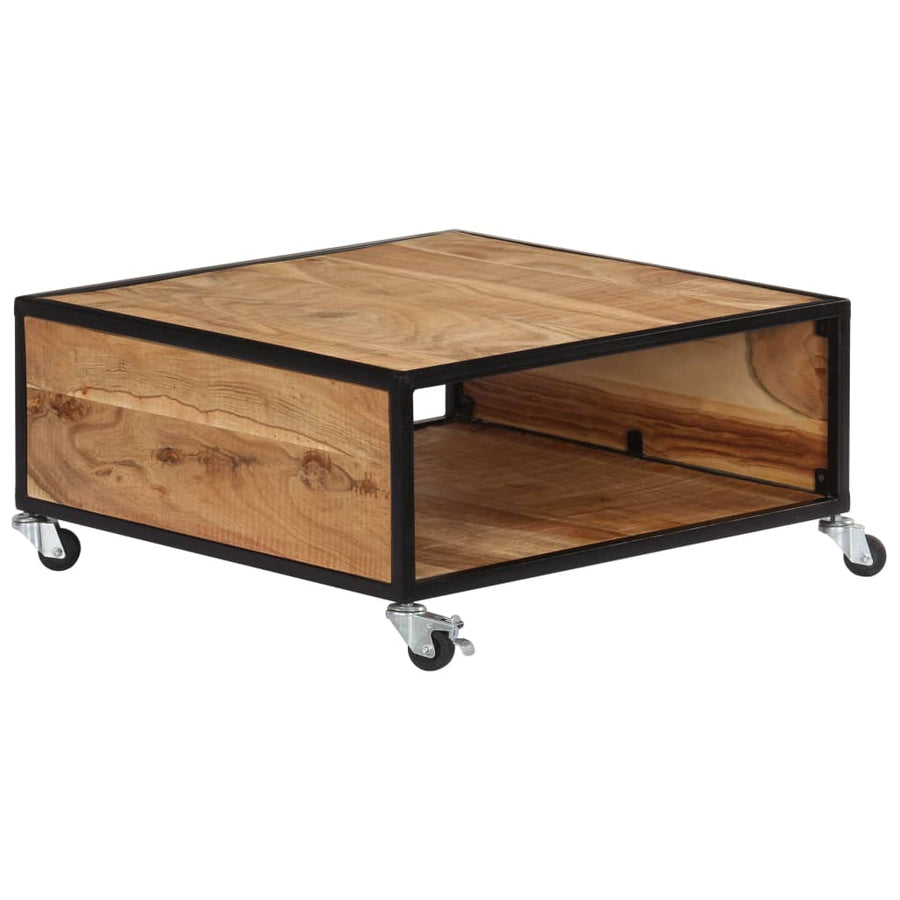 Salontafel 70X70X32 Cm Massief Acaciahout