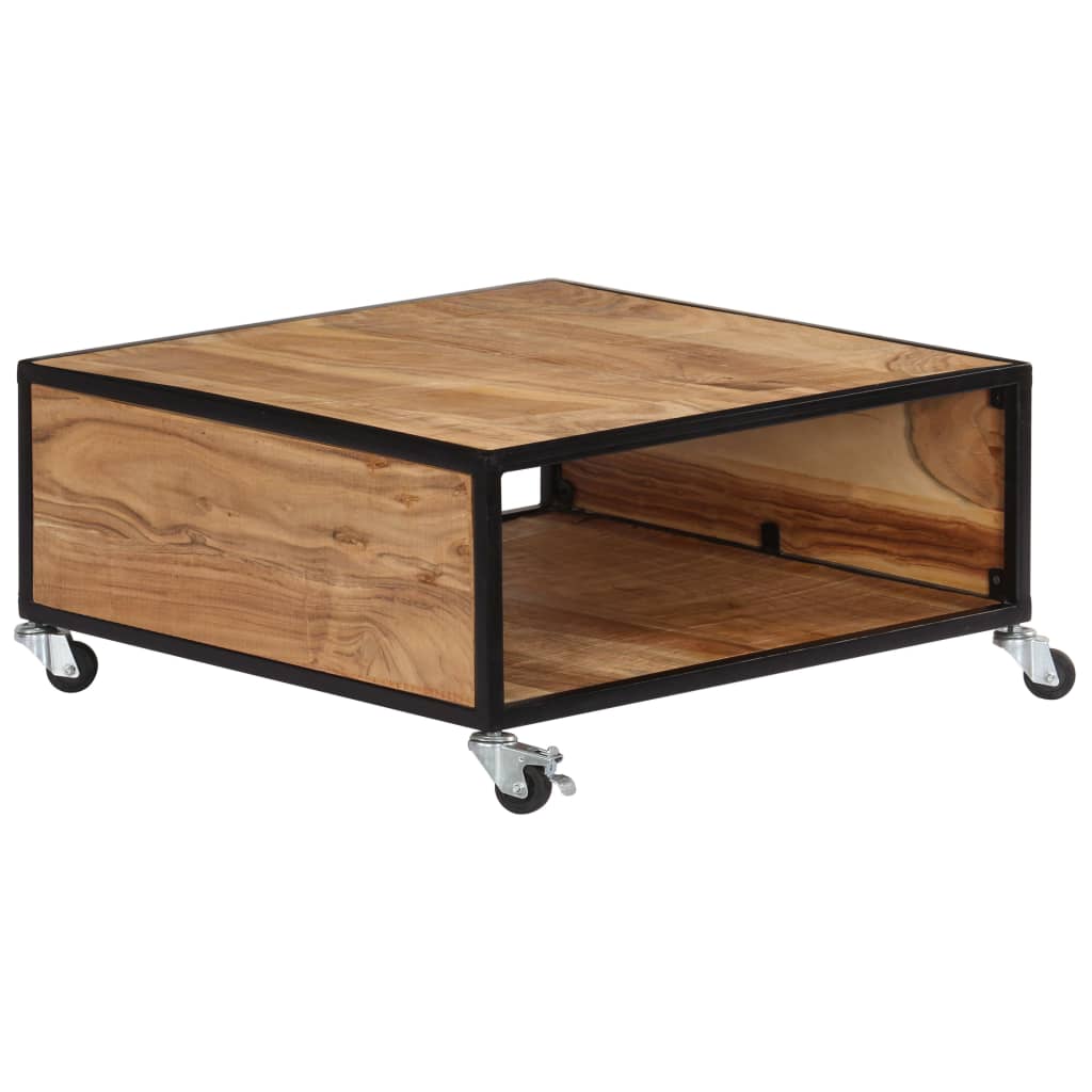Salontafel 70X70X32 Cm Massief Acaciahout
