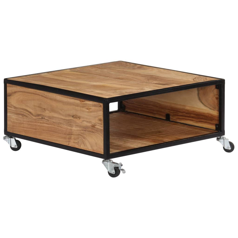 Salontafel 70X70X32 Cm Massief Acaciahout