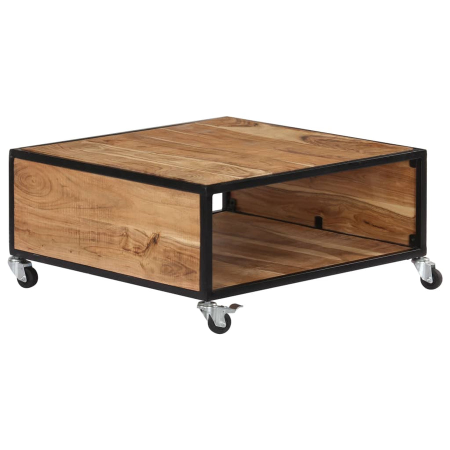 Salontafel 70X70X32 Cm Massief Acaciahout