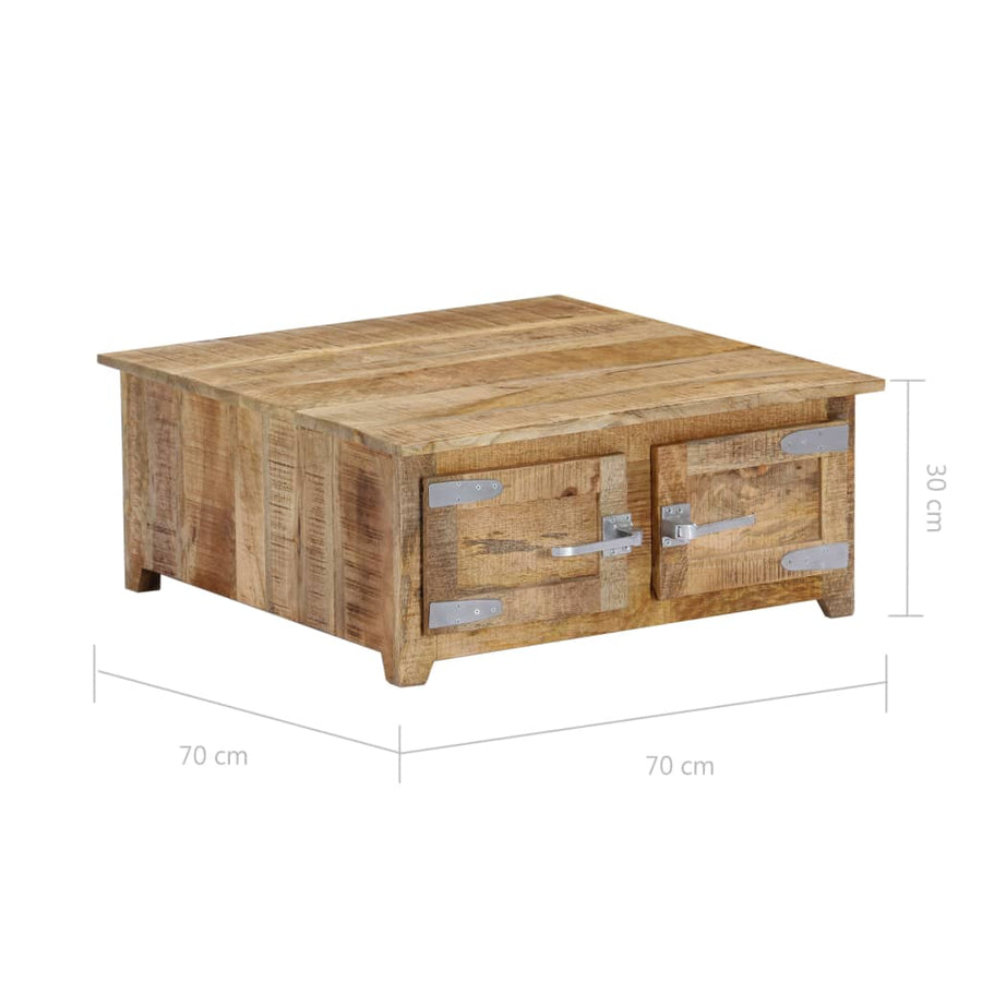 Salontafel 70X70X30 Cm Massief Mangohout 70 x 70 x 30 cm