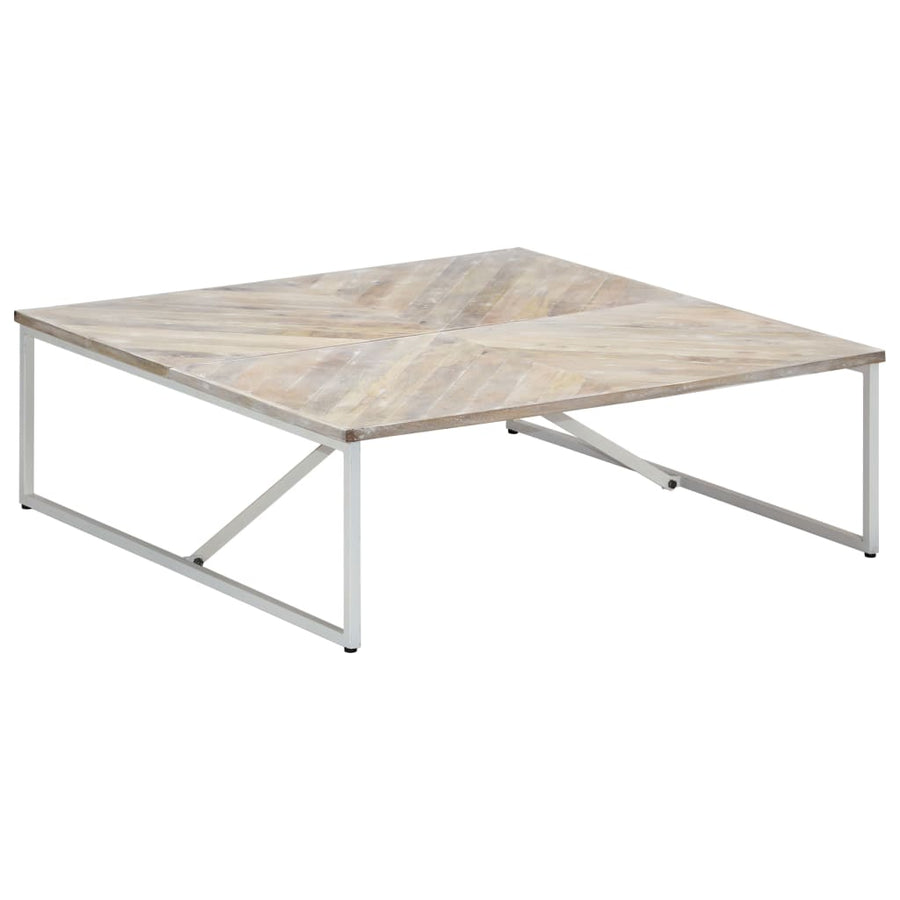 Salontafel 110x110x36 cm massief mangohout