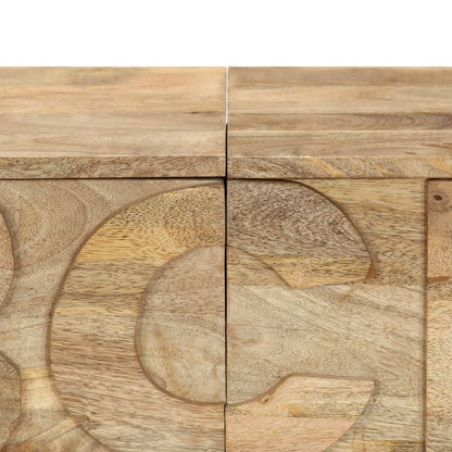 Alfabetkast met 6 lades 120x35x79 cm massief mangohout