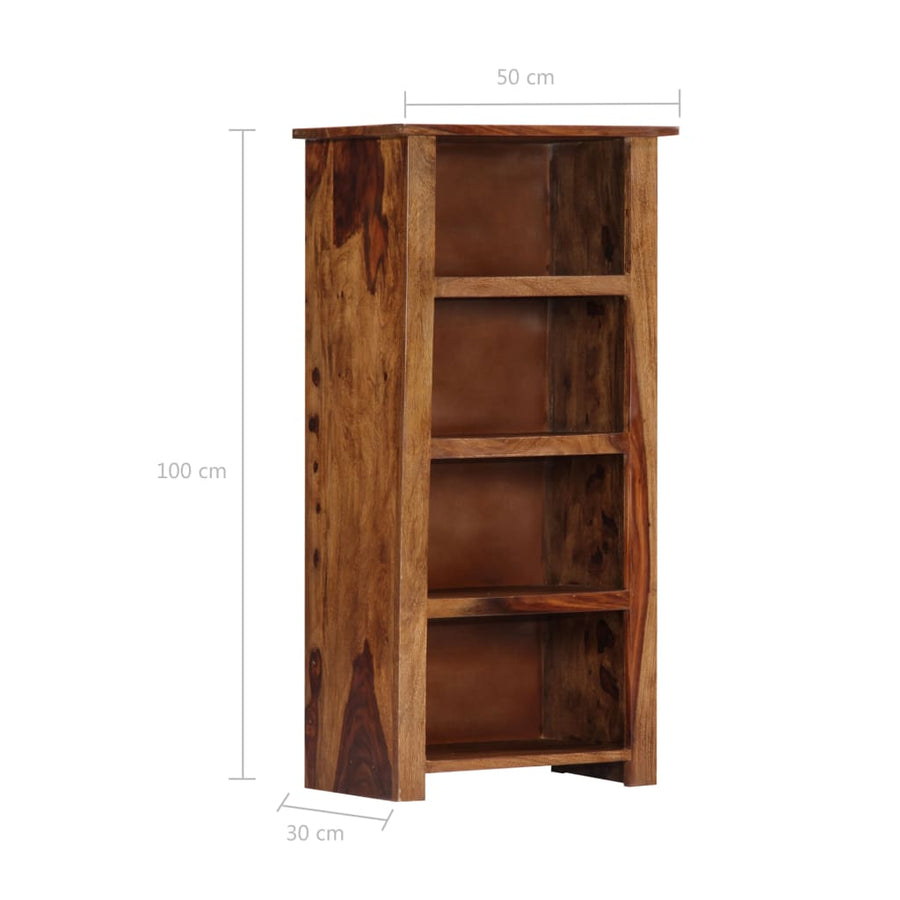 Boekenkast 50X30X100 Cm Massief Sheeshamhout