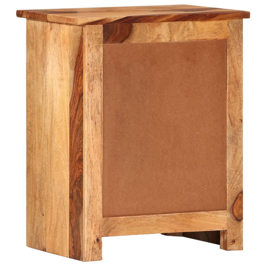 Nachtkastje 40X30X50 Cm Massief Sheeshamhout