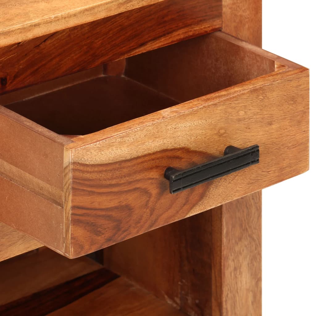 Nachtkastje 40X30X50 Cm Massief Sheeshamhout