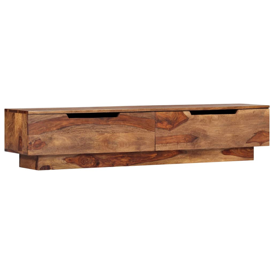 Tv-Meubel 145X30X30 Cm Massief Sheeshamhout
