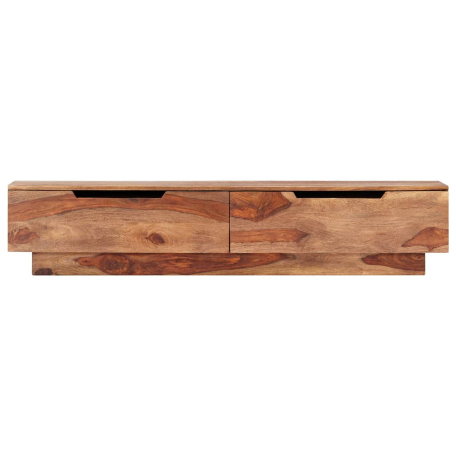 Tv-Meubel 145X30X30 Cm Massief Sheeshamhout