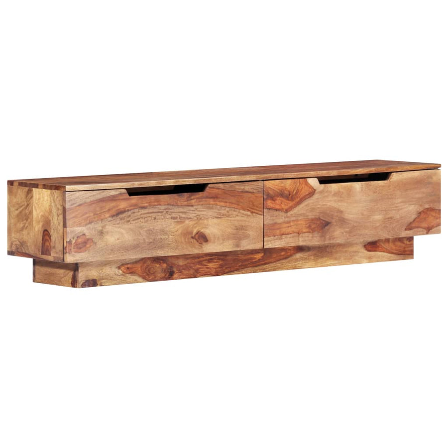 Tv-Meubel 145X30X30 Cm Massief Sheeshamhout