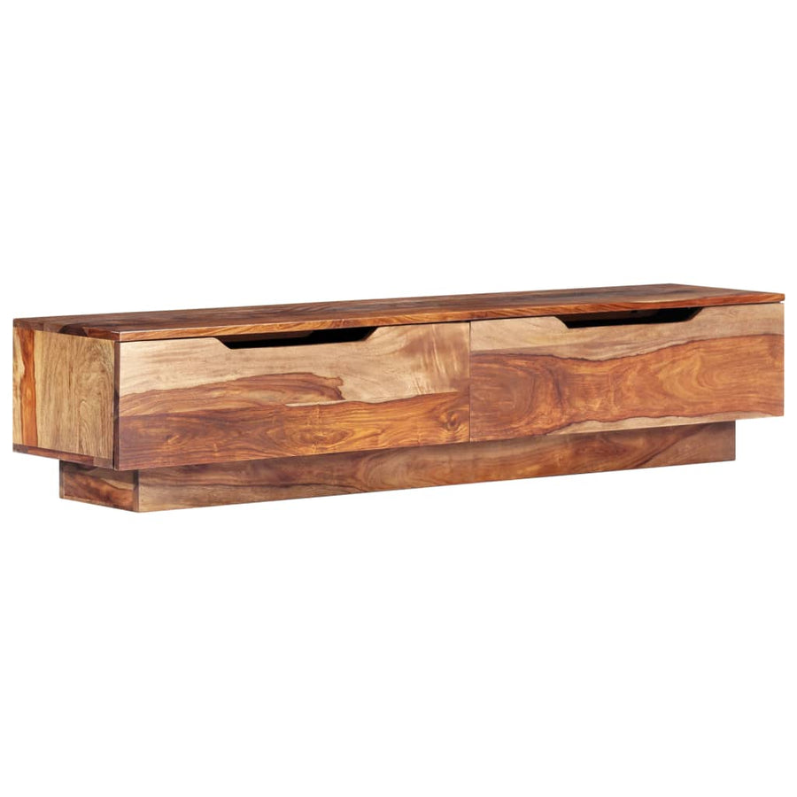 Tv-Meubel 145X30X30 Cm Massief Sheeshamhout