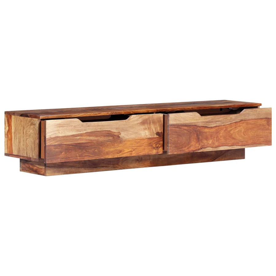 Tv-Meubel 145X30X30 Cm Massief Sheeshamhout