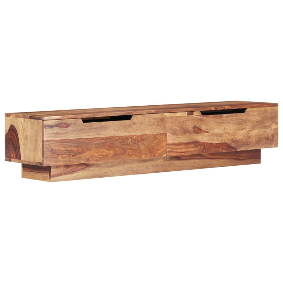 Tv-Meubel 145X30X30 Cm Massief Sheeshamhout