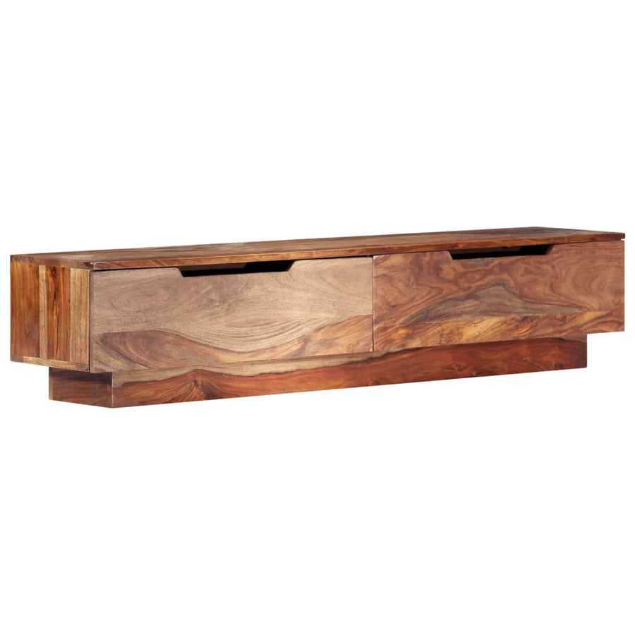 Tv-Meubel 145X30X30 Cm Massief Sheeshamhout