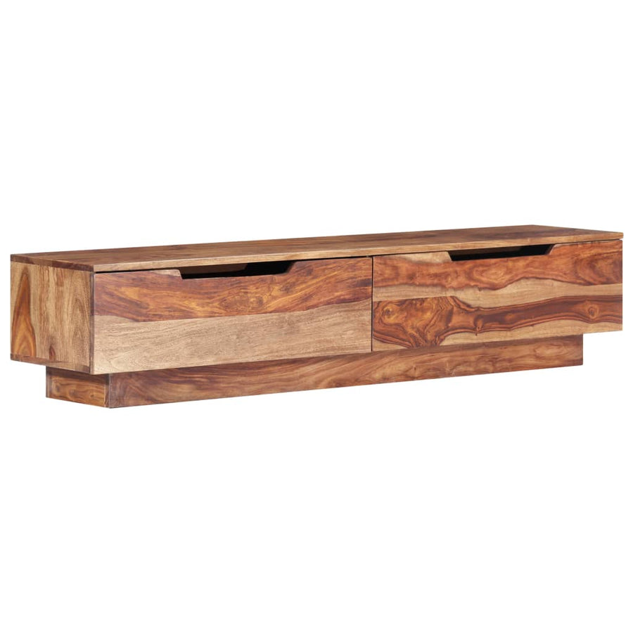 Tv-Meubel 145X30X30 Cm Massief Sheeshamhout