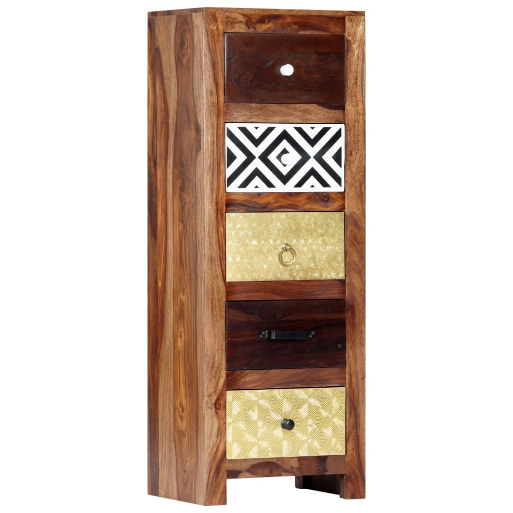 Bijzetkast 40x30x110 cm massief acaciahout