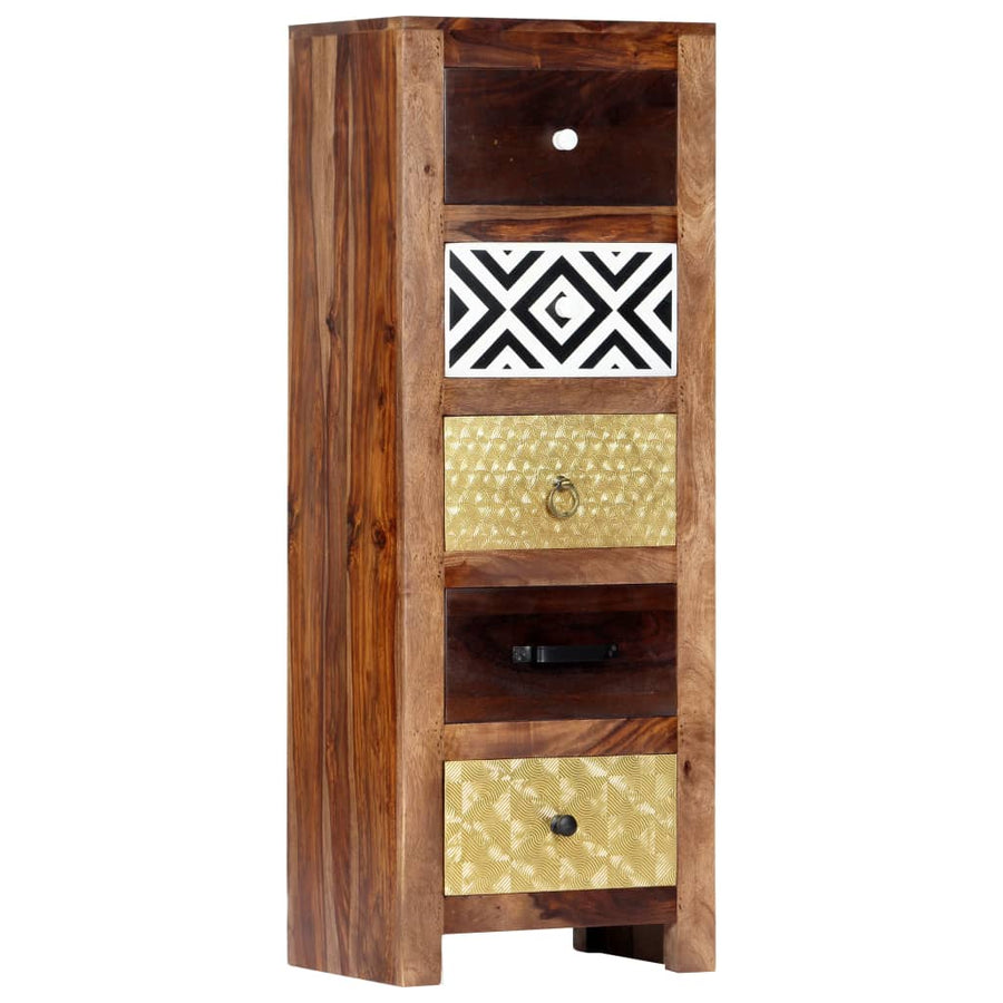 Bijzetkast 40x30x110 cm massief acaciahout