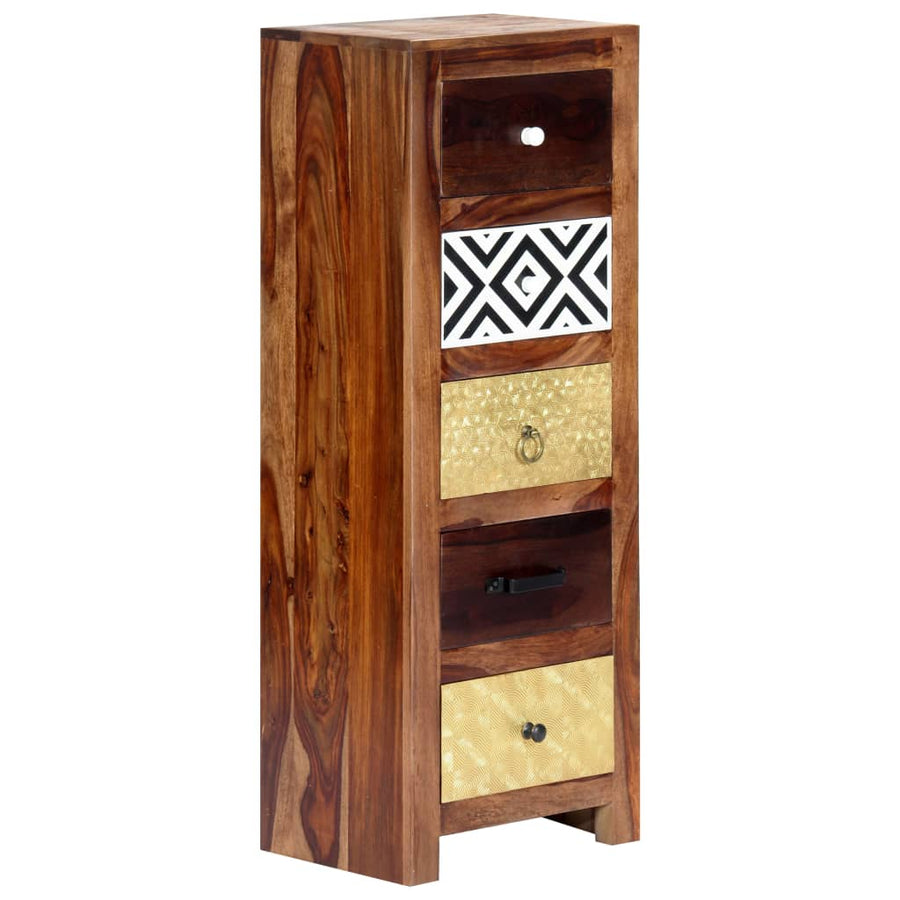 Bijzetkast 40x30x110 cm massief acaciahout
