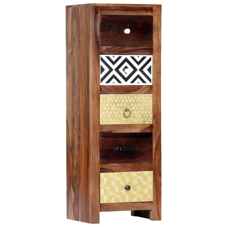 Bijzetkast 40x30x110 cm massief acaciahout