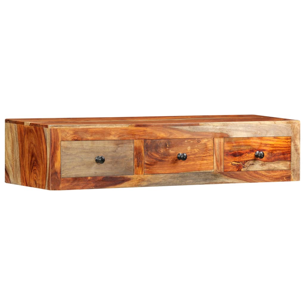 Wandtafel 100x25x20 cm massief acaciahout