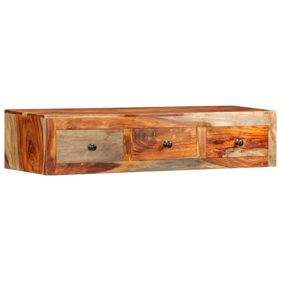 Wandtafel 100x25x20 cm massief acaciahout