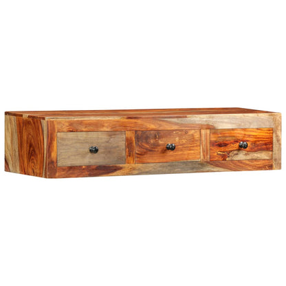 Wandtafel 100X25X20 Cm Massief Sheeshamhout
