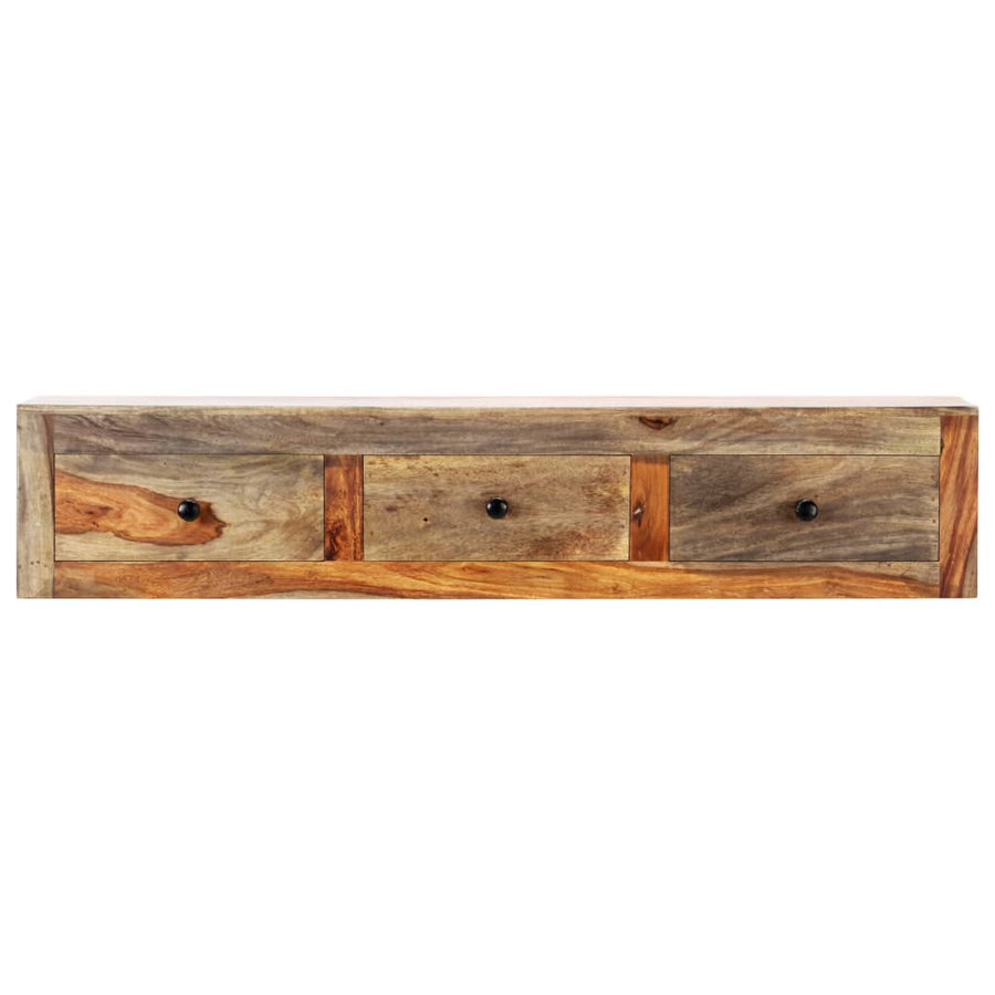 Wandtafel 100x25x20 cm massief acaciahout