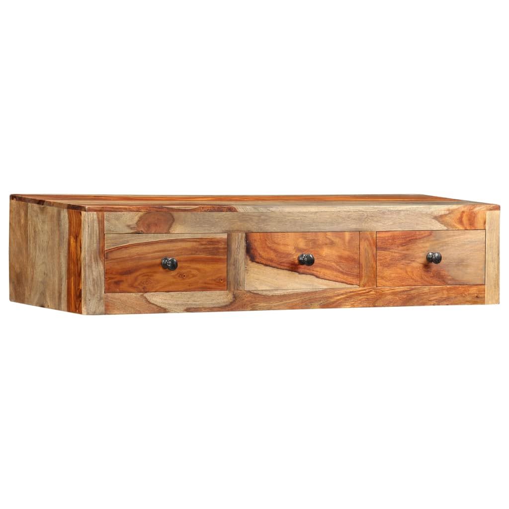 Wandtafel 100x25x20 cm massief acaciahout