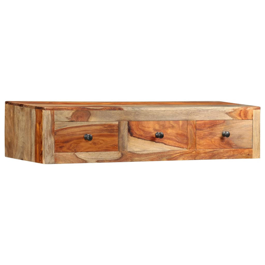 Wandtafel 100x25x20 cm massief acaciahout