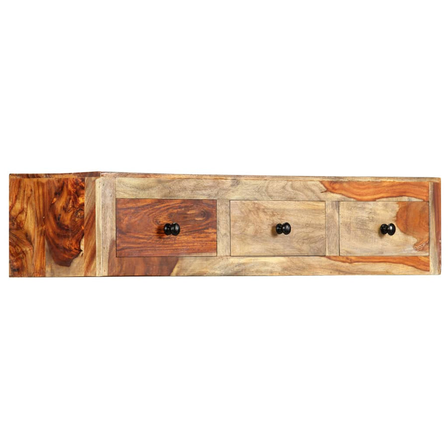 Wandtafel 100x25x20 cm massief acaciahout