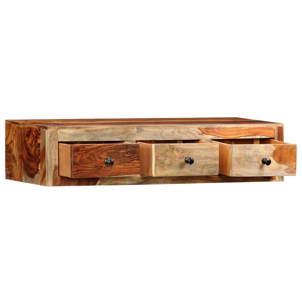 Wandtafel 100x25x20 cm massief acaciahout