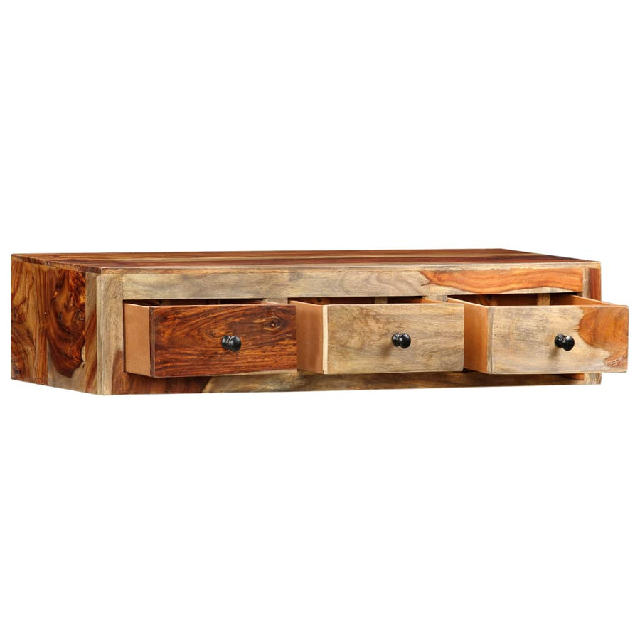 Wandtafel 100x25x20 cm massief acaciahout