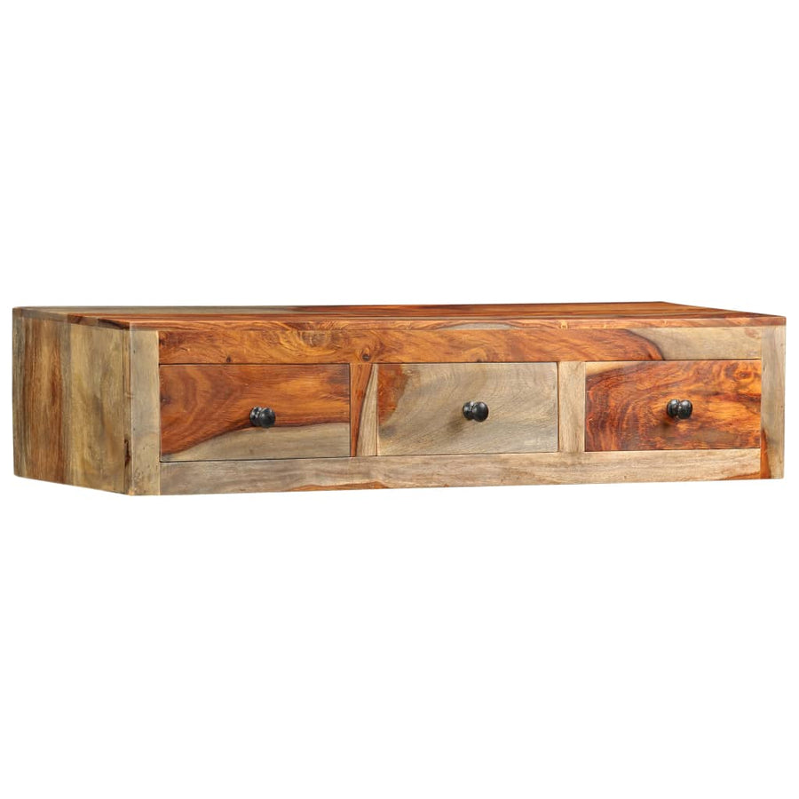 Wandtafel 100x25x20 cm massief acaciahout