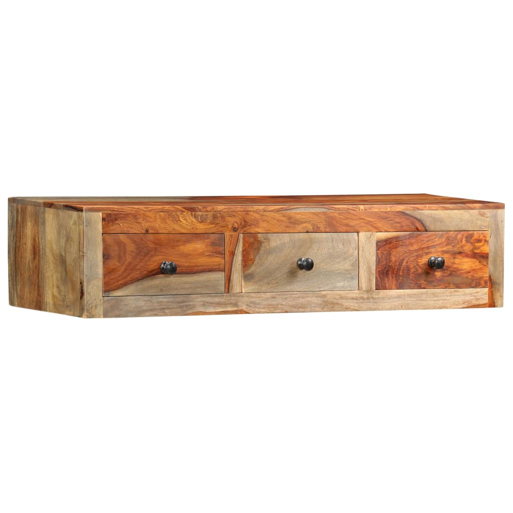 Wandtafel 100X25X20 Cm Massief Sheeshamhout