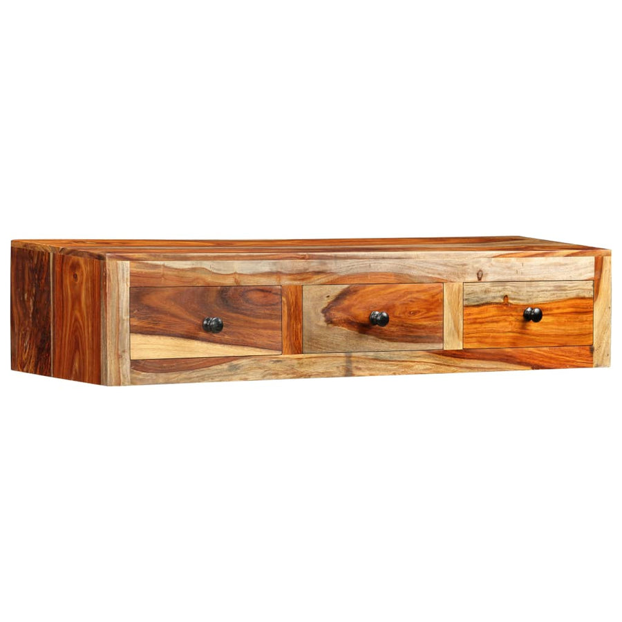Wandtafel 100x25x20 cm massief acaciahout
