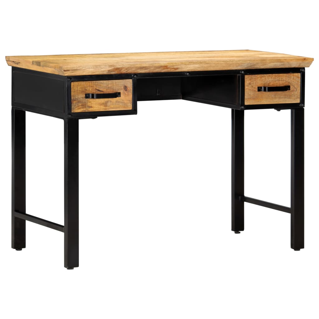 Schrijftafel 110x50x76 cm massief mangohout