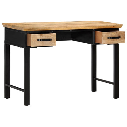 Schrijftafel 110x50x76 cm massief mangohout